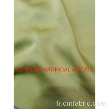 Tissu de satin acétate artificiel en polyester tissé